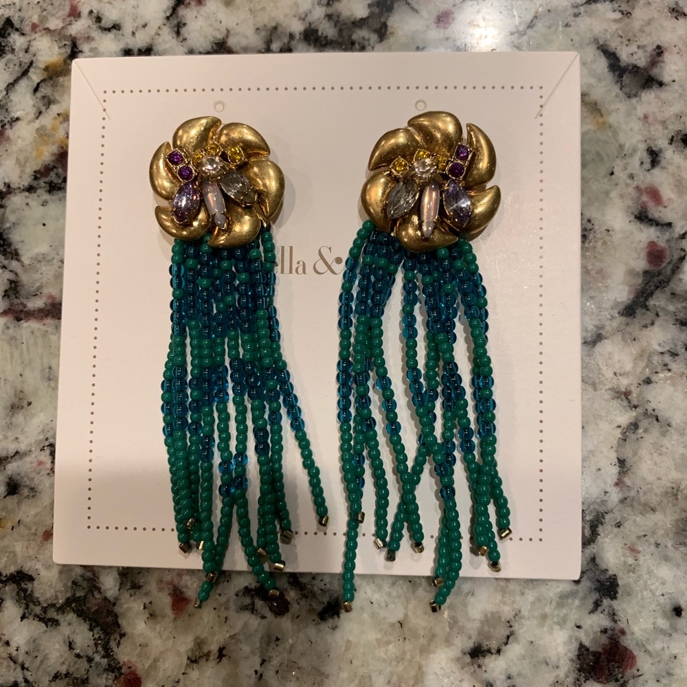Stella & Dot Lillian Fringe Earrings